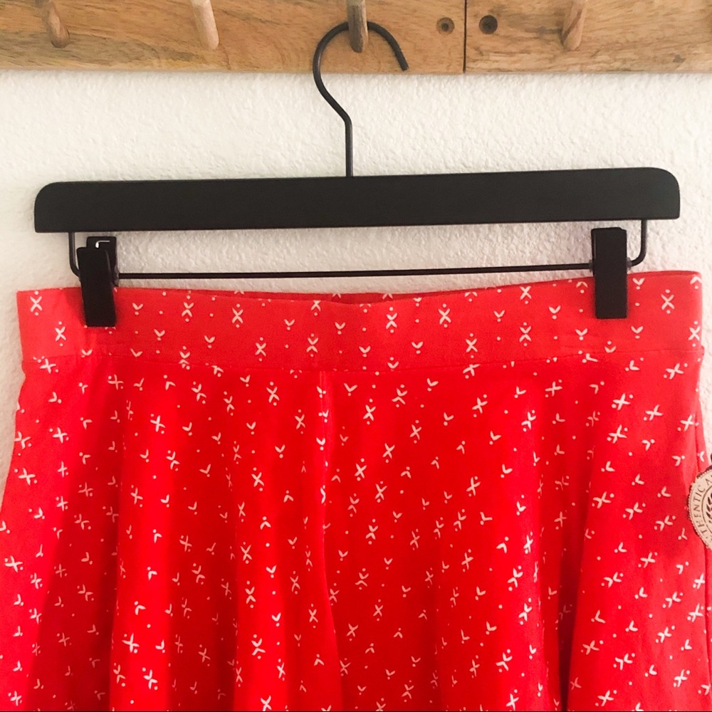 SO Red Orange Skater Skirt - Picture 3 of 6